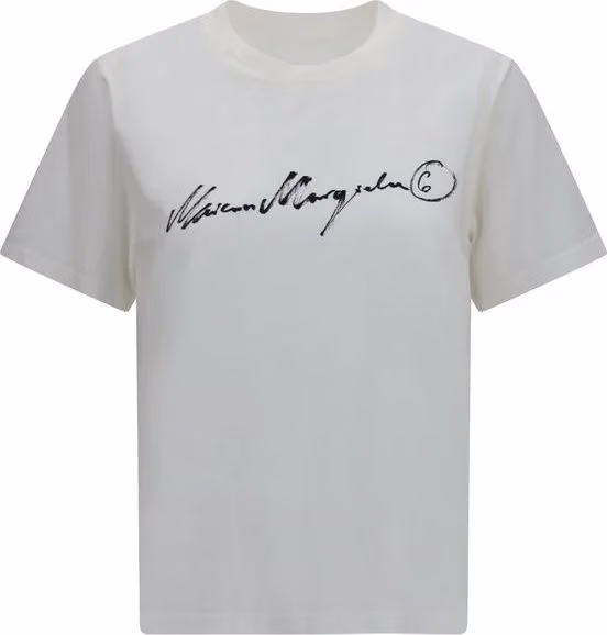 MM6 White Cotton T-Shirt