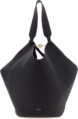 Black Calfskin Tote Bag