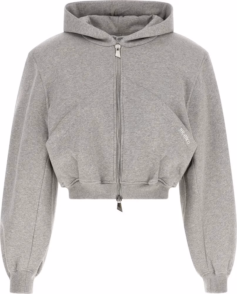 The Attico Gray Cotton Sweatshirt