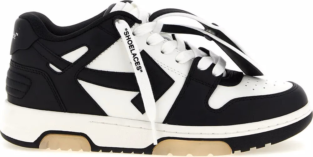 Off-White Bicolor Calfskin Low Top Sneakers
