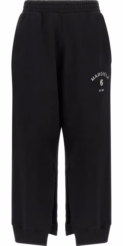 MM6 Maison Margiela Black Cotton Joggers (Workout Pants)