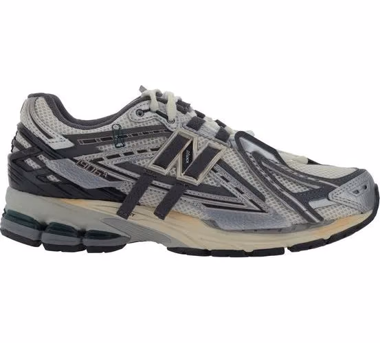 New Balance Silver Fabric Athletic Sneakers