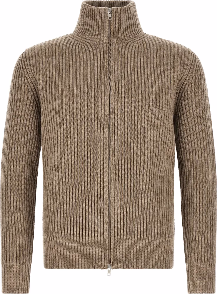 MM6 Maison Margiela Beige Wool Full-Length Jacket
