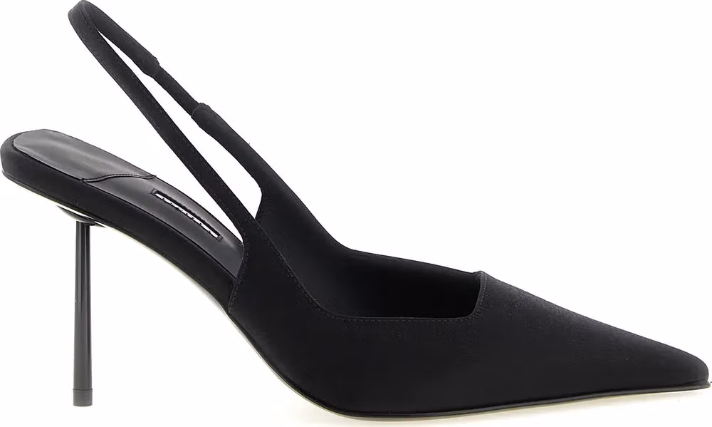 LE SILLA Black Viscose High Heel Pumps