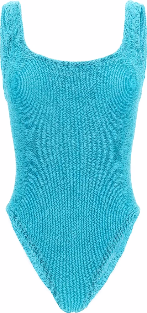 Hunza G Blue Polyamide One-Piece Swimsuit