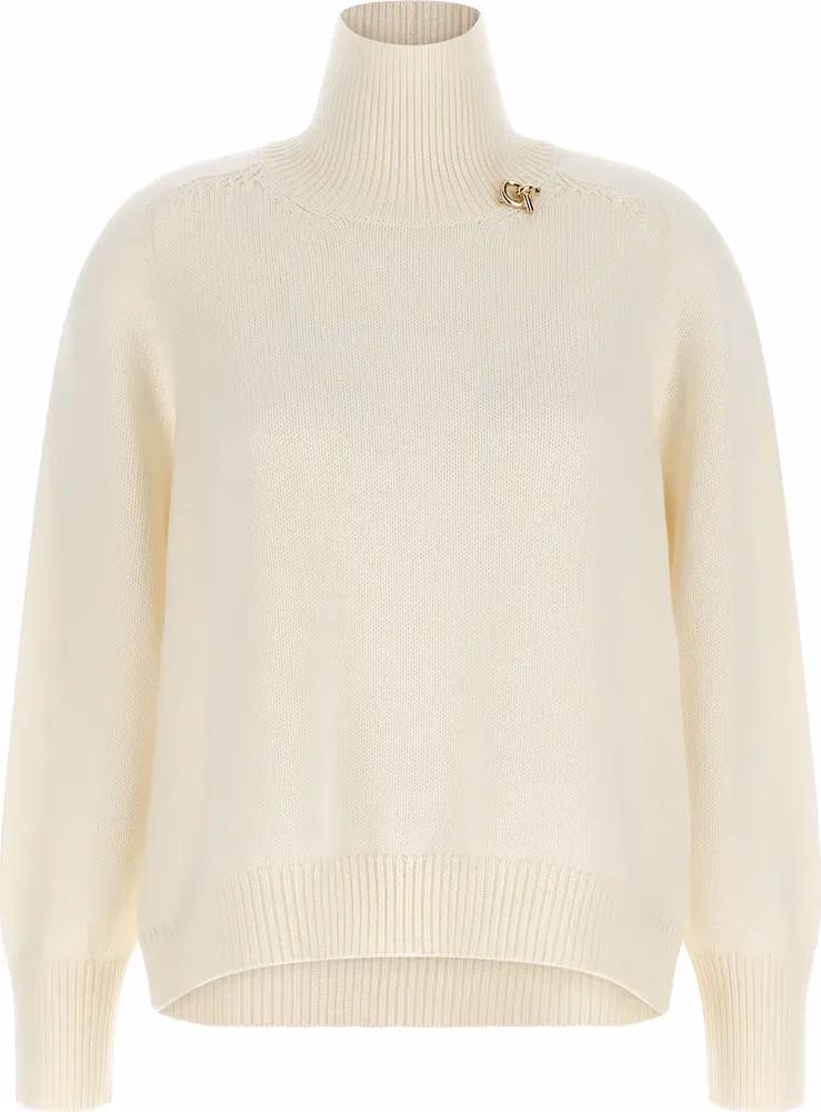 Fabiana Filippi White Virgin Wool Cardigan