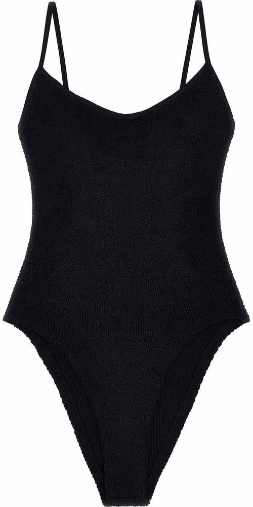Hunza G Black Polyamide One-Piece Swimsuit