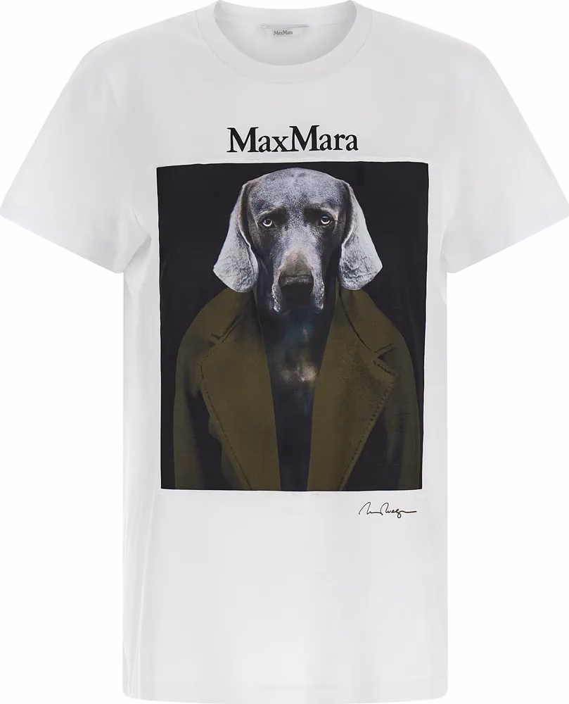 Max Mara White Cotton T-Shirt