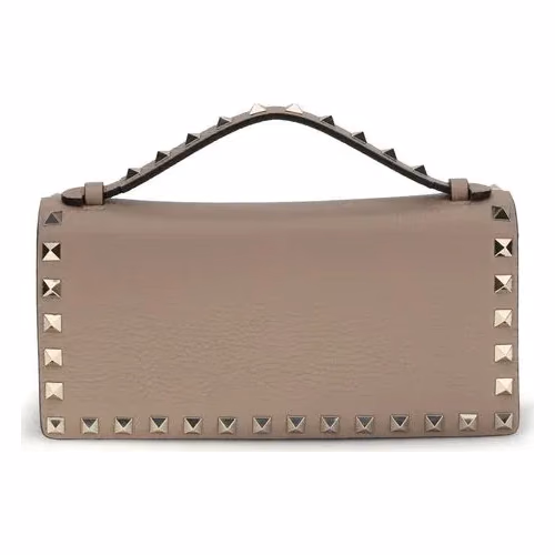 Valentino Garavani Beige Calf Leather Bos Taurus Wallet