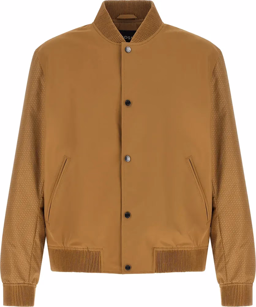 Hugo Boss Beige Polyester Bomber