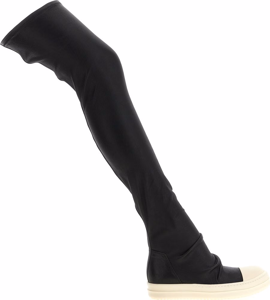 Rick Owens Black Lamb Leather Over The Knee