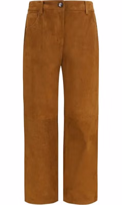 Brown Lambskin Pants