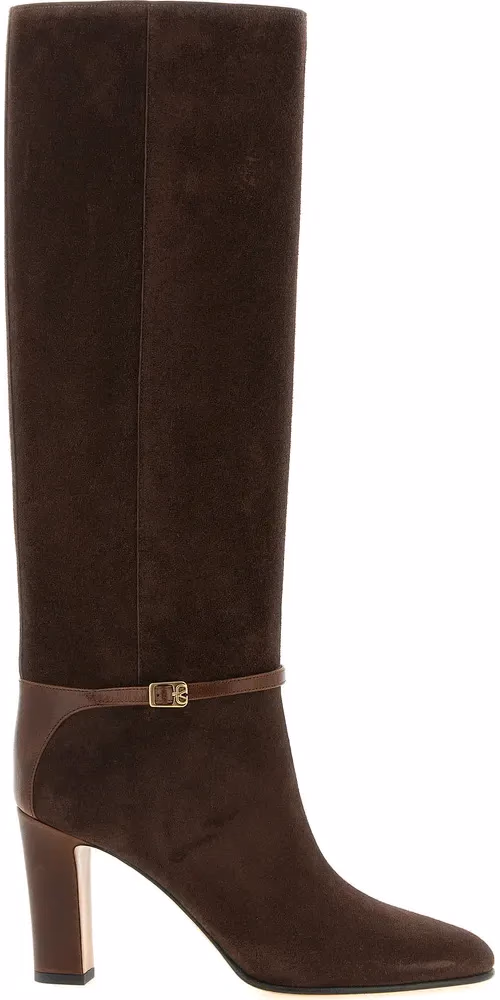 Valentino Garavani Brown Calfskin Over The Knee