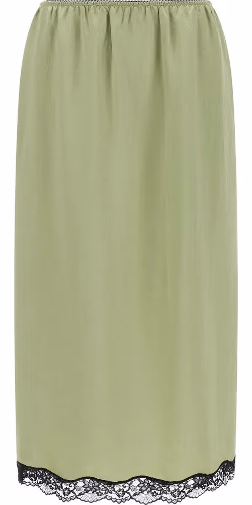 Twinset Bicolor Marabou Midi Skirt