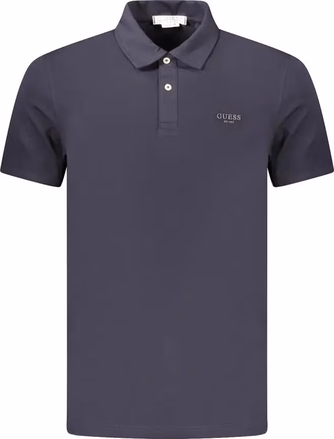 Guess Jeans Blue Cotton Mens Polo Shirt