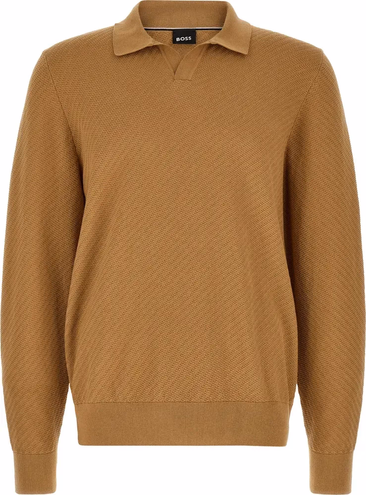 Hugo Boss Brown Cotton Polo Shirt