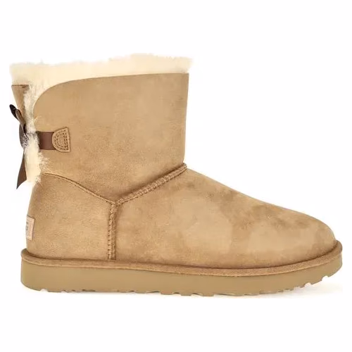 UGG Beige Calf Leather Bos Taurus Ankle Boots