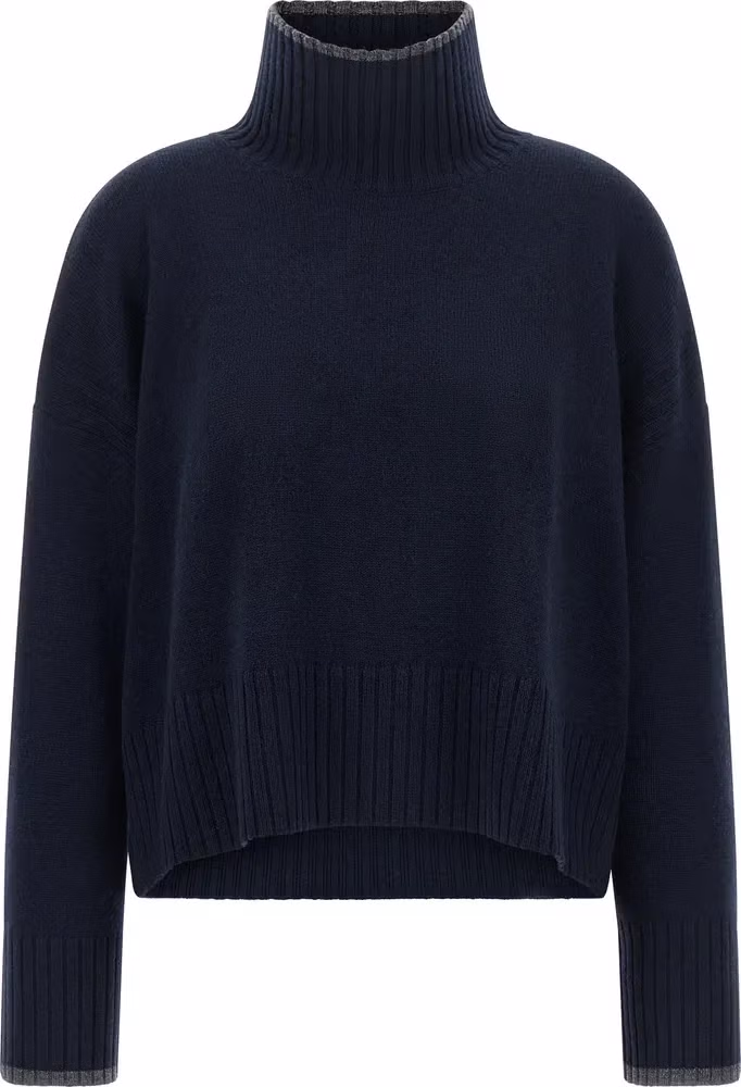PINKO Blue Wool Cardigan