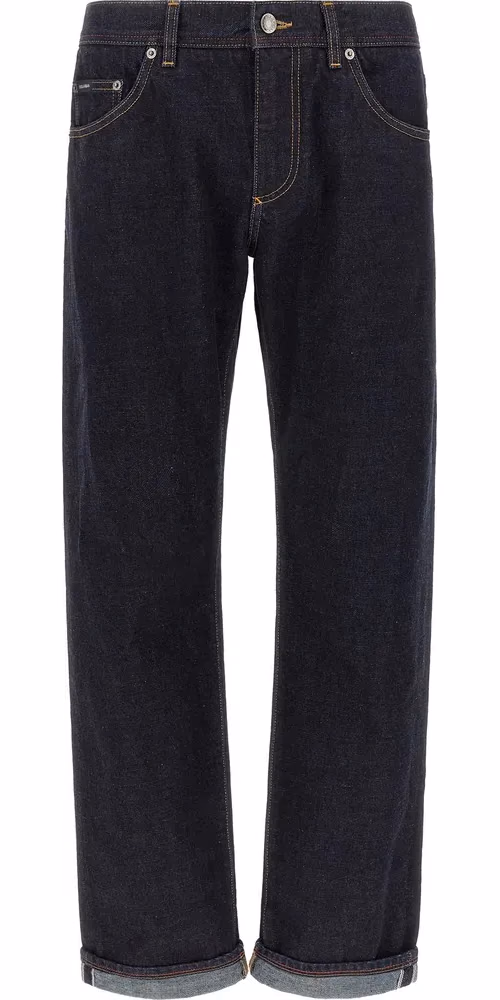 Dolce & Gabbana Blue Cotton Jeans Denim