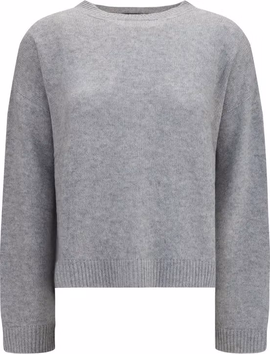 Fabiana Filippi Gray Cashmere Sweatshirt