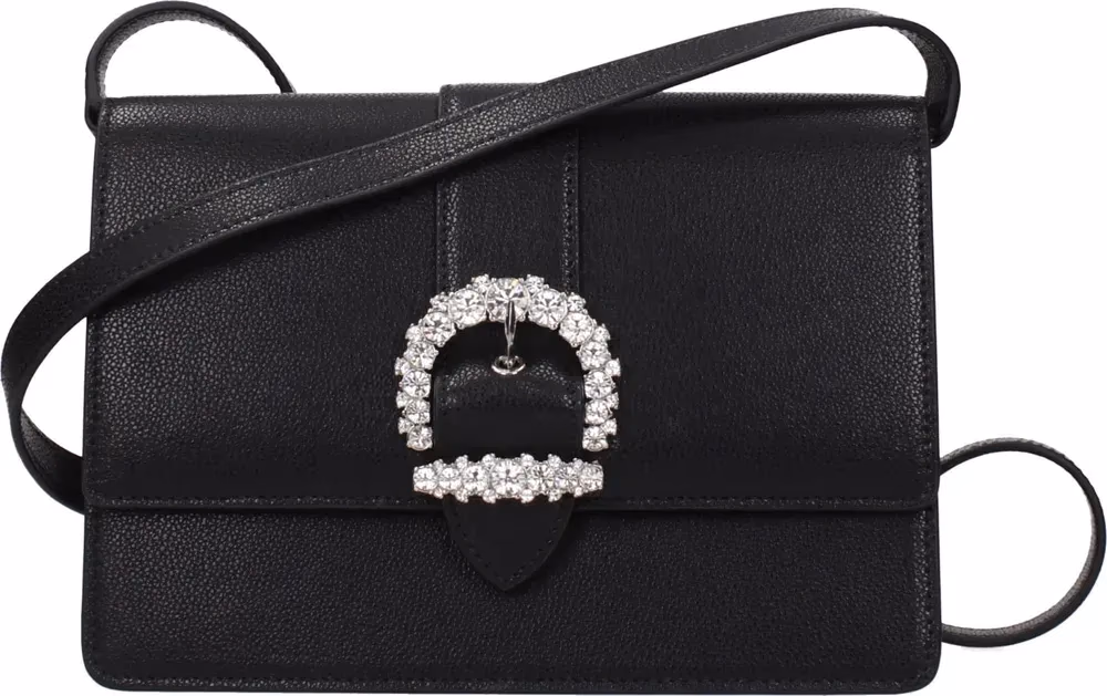 Jimmy Choo Black Leather Crossbody Bag