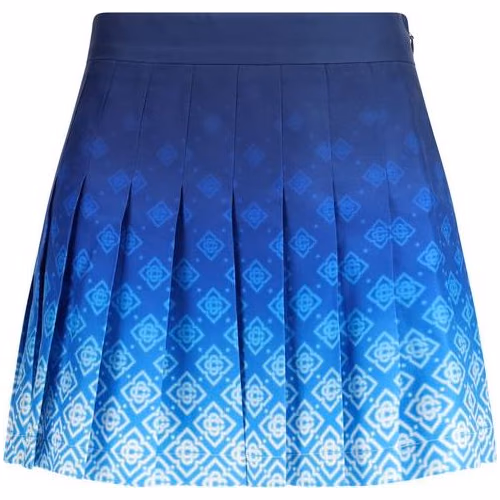 Casablanca Blue Silk Mini Skirt