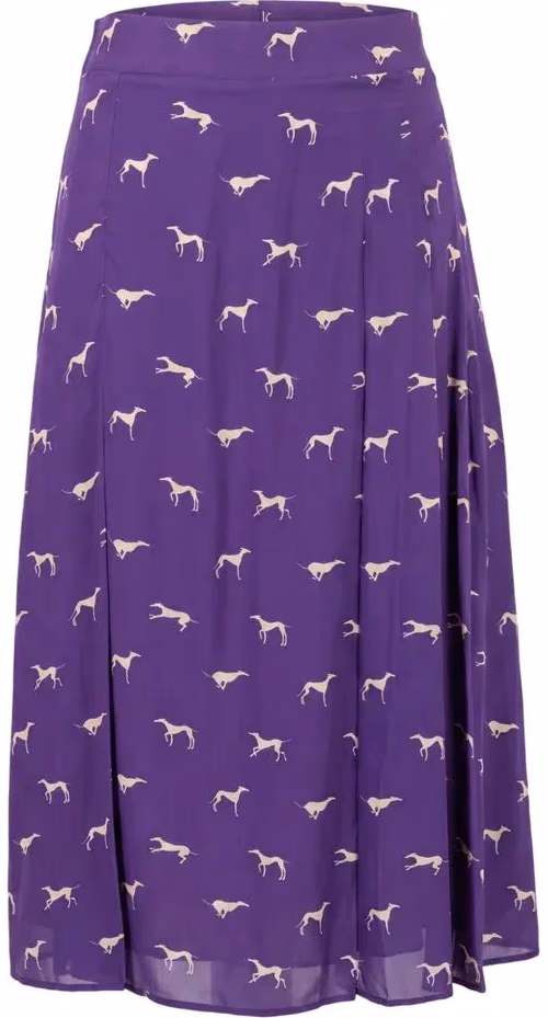 Trussardi Jeans Purple Viscose Women Skirt