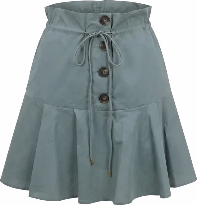 Trussardi Jeans Green Cotton Women Skirt