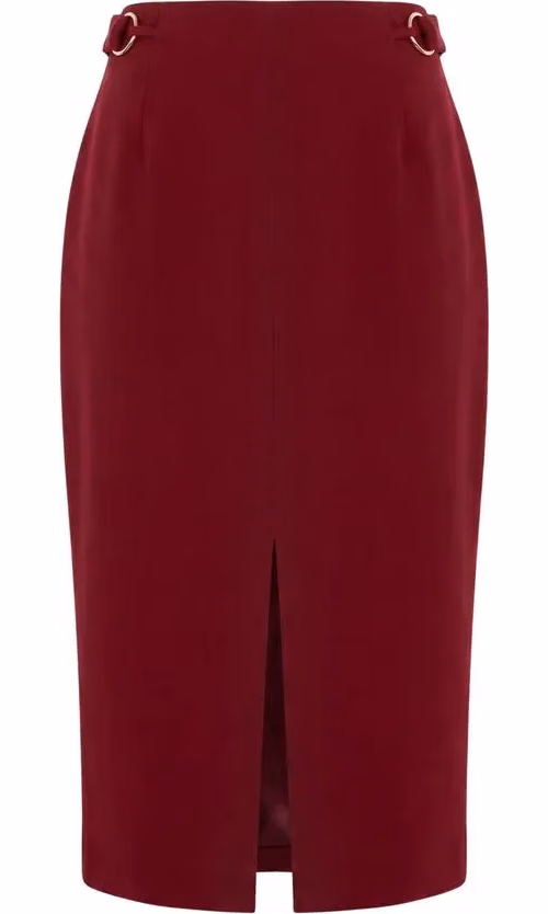 Trussardi Jeans Red Polyester Women Skirt