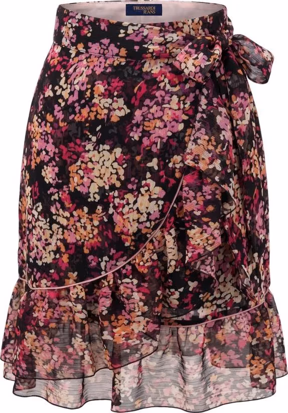 Trussardi Jeans Pink Polyester Women Skirt