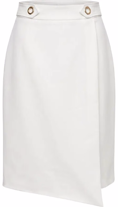 Trussardi Jeans White Polyester Women Skirt