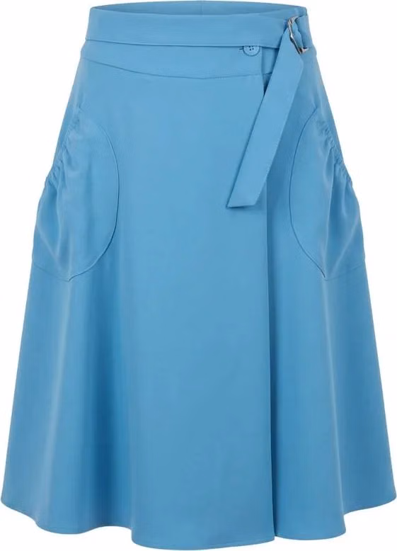 Trussardi Jeans Blue Polyester Women Skirt
