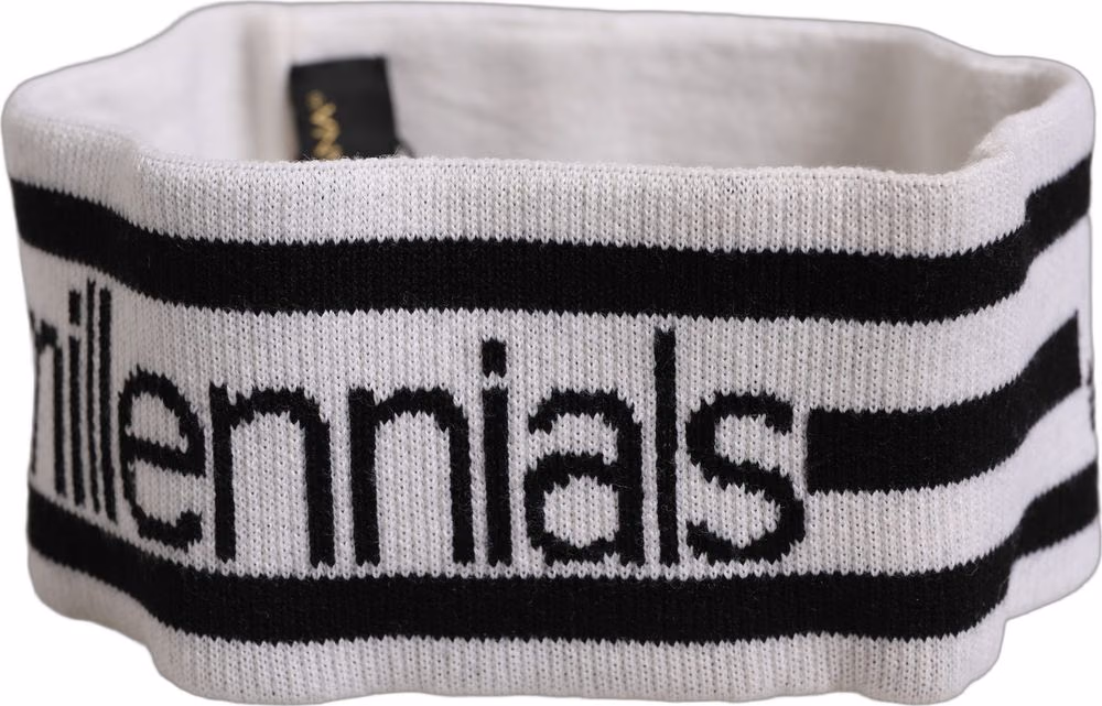 Dolce & Gabbana White Wool Knit #DGmillennials Head Band One Size Hat