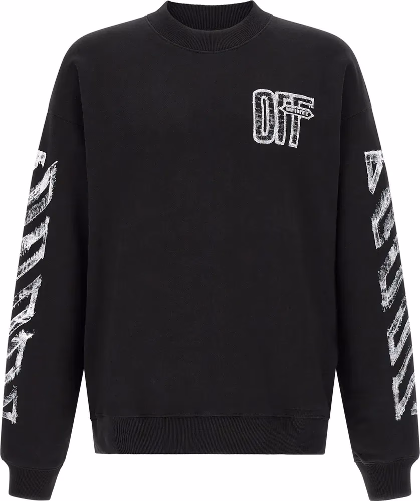 Off-White Black Cotton Sweatshirt