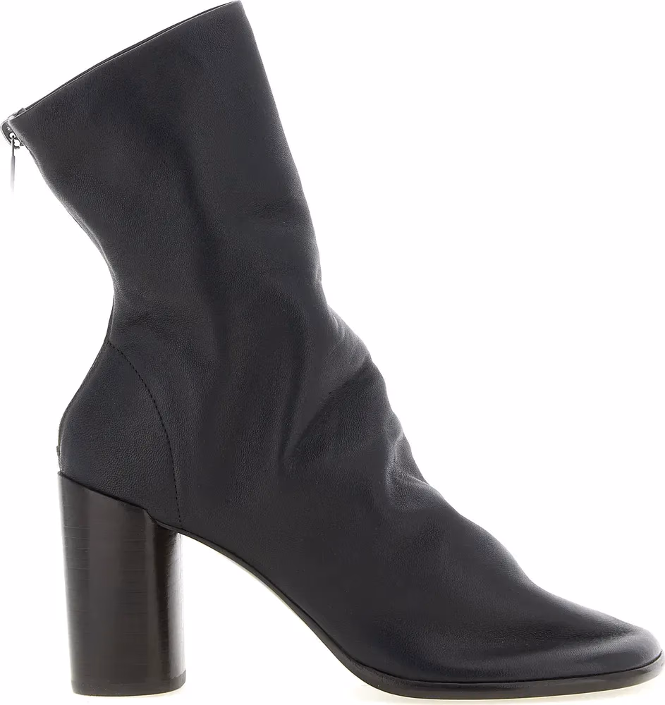 Lemaire Brown Lamb Leather Ankle Boots