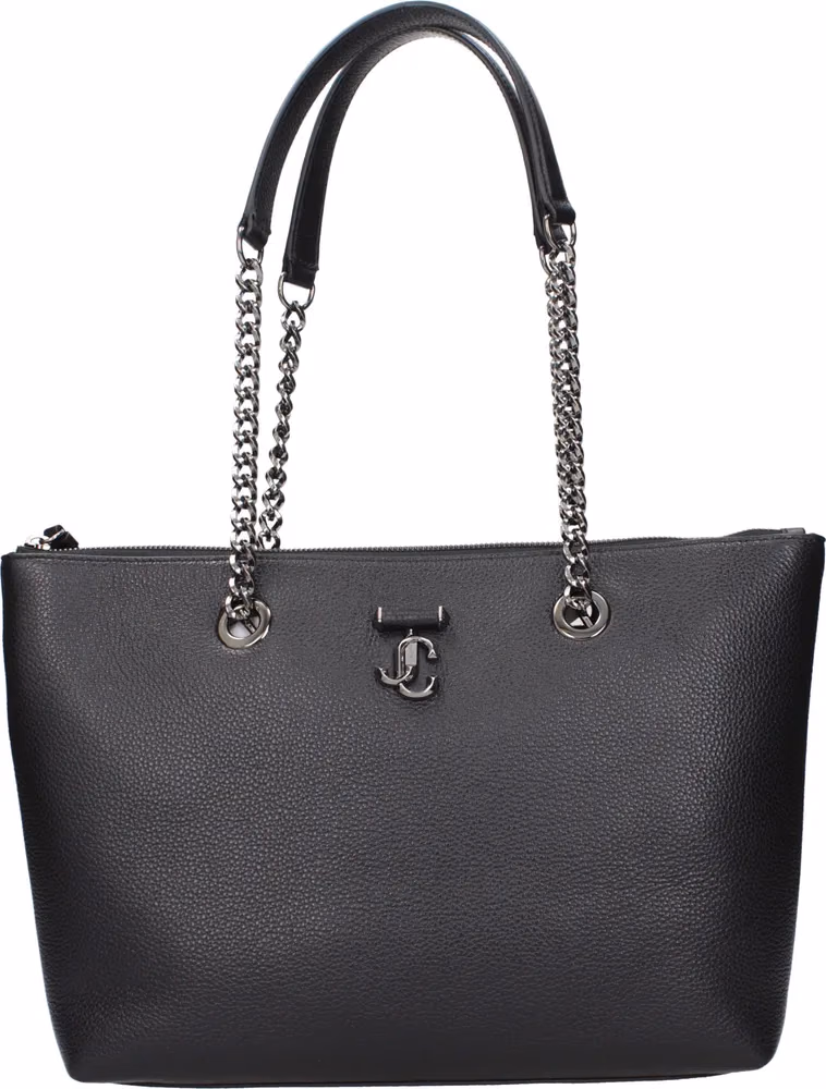 Jimmy Choo Black Leather Shoulder Bag