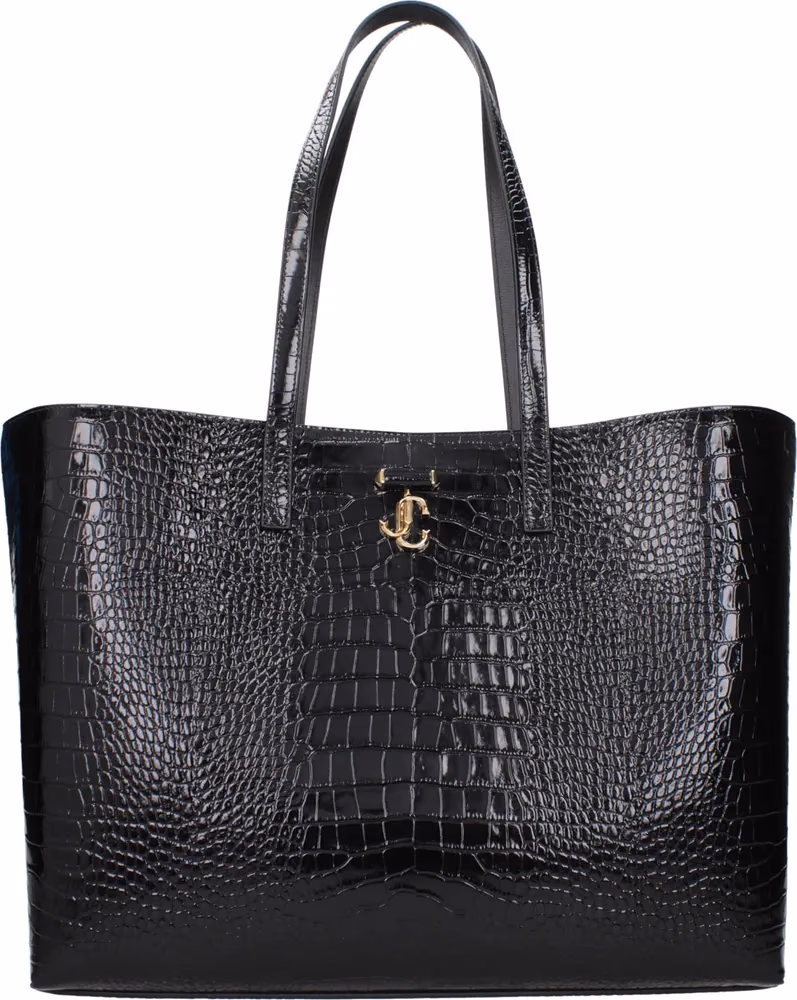 Jimmy Choo Black Leather Shoulder Bag