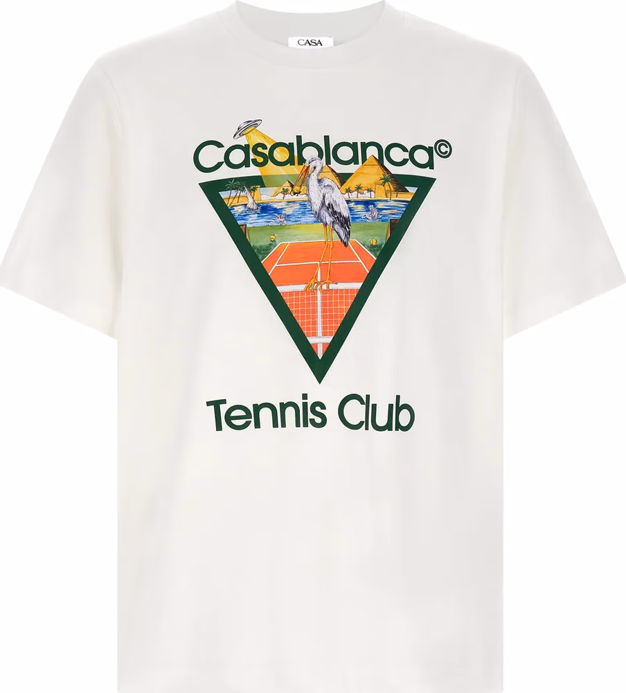 Casablanca White Organic Cotton T-Shirt