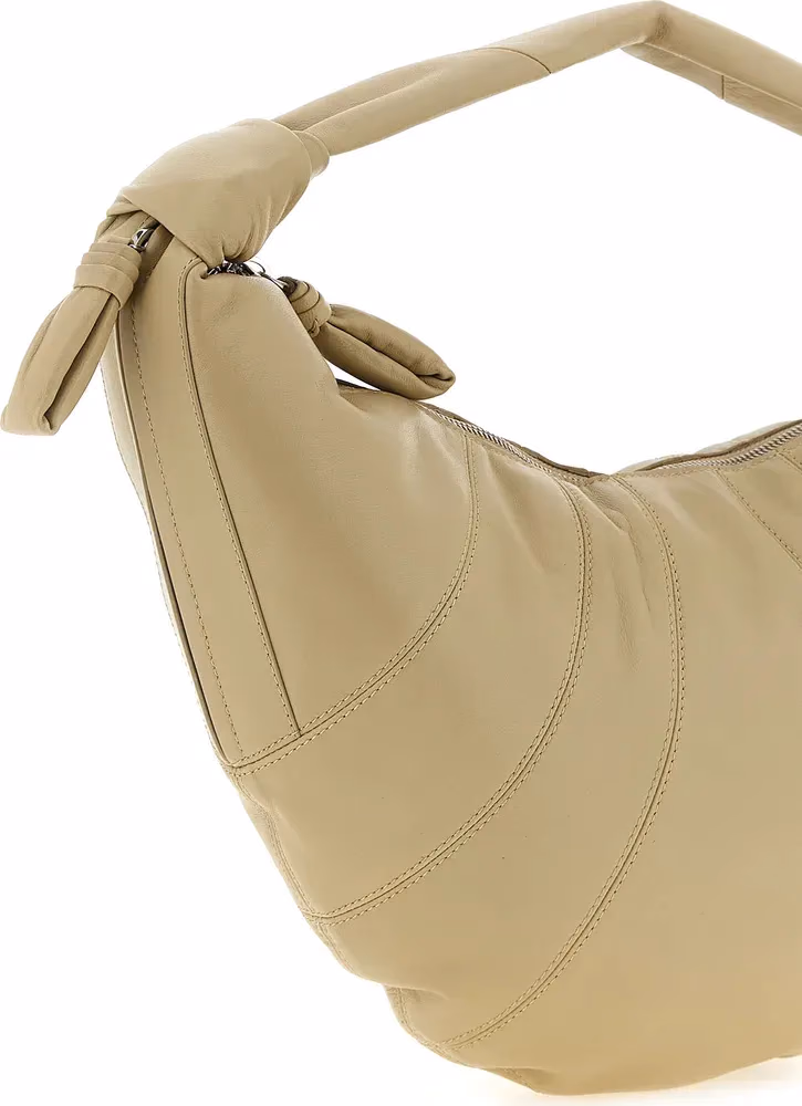 Lemaire Beige Lamb Leather Shoulder Bag