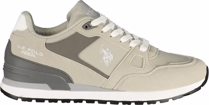 U.S. POLO ASSN. Grey Polyurethane Men's Sneaker