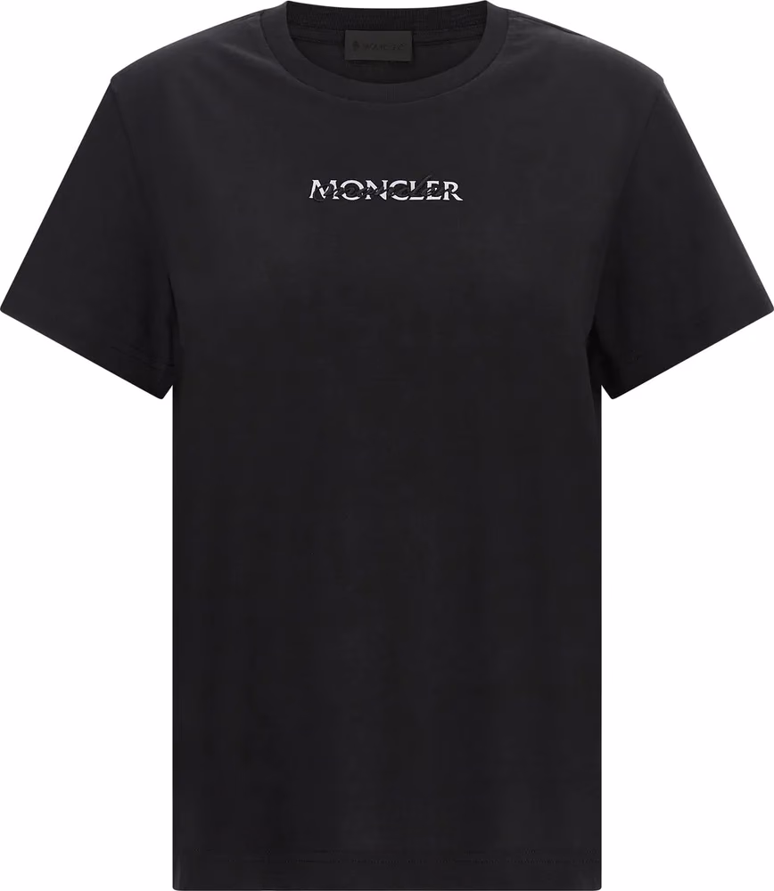 Moncler Black Cotton T-Shirt