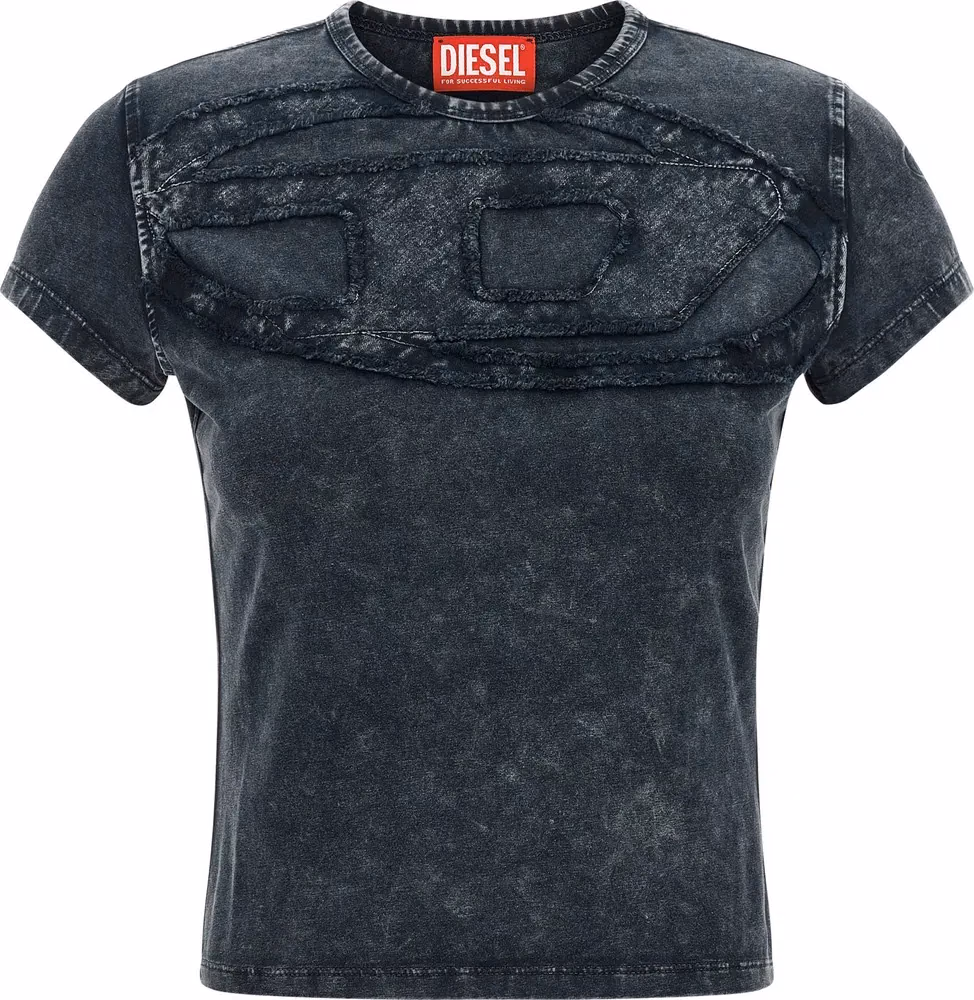 Diesel Gray Cotton T-Shirt