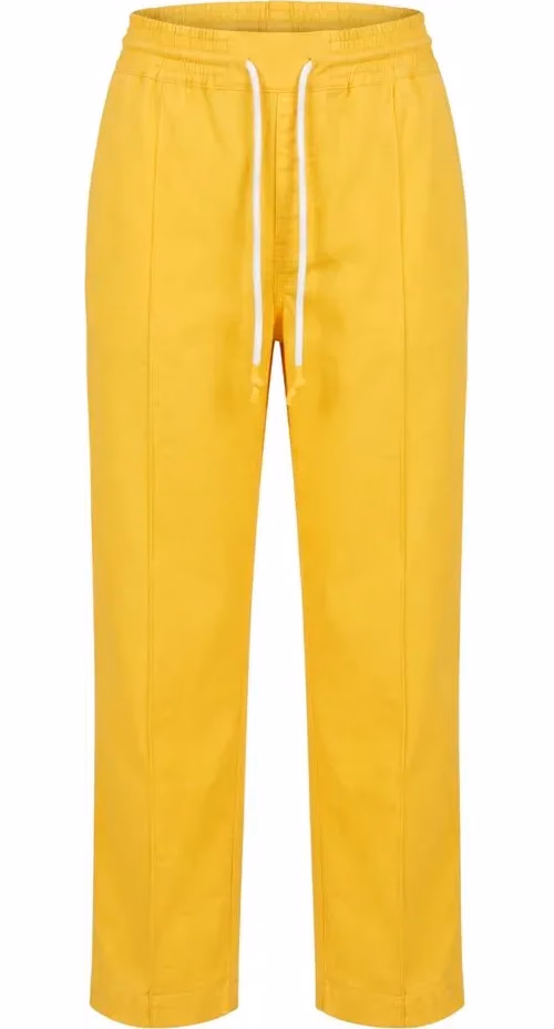 Trussardi Jeans Yellow Cotton Women Pant