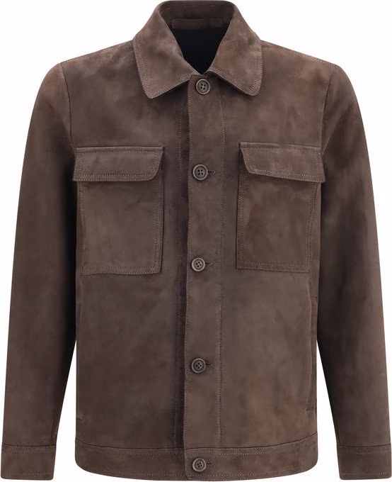 Salvatore Santoro Brown Leather Leather Jacket