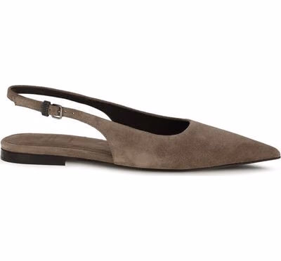 Brown Calf Leather Bos Taurus Ballet Flats