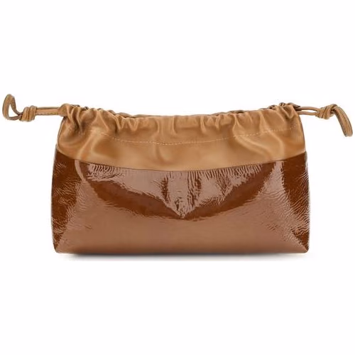 Pierre Hardy Brown Calf Leather Bos Taurus Clutch Bag