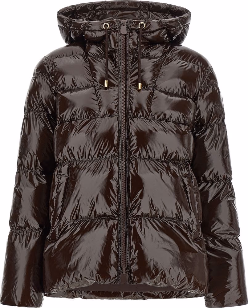PINKO Brown Polyamide Full-Length Jacket