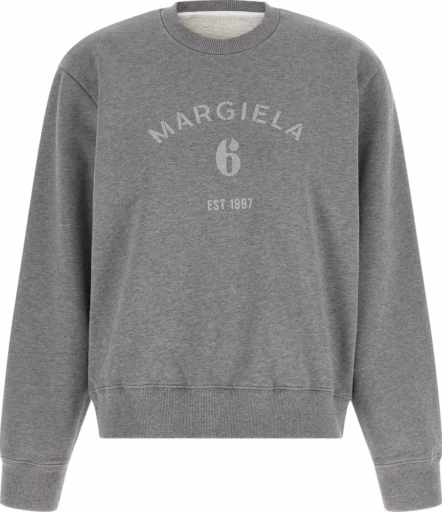 MM6 Maison Margiela Gray Cotton Sweatshirt