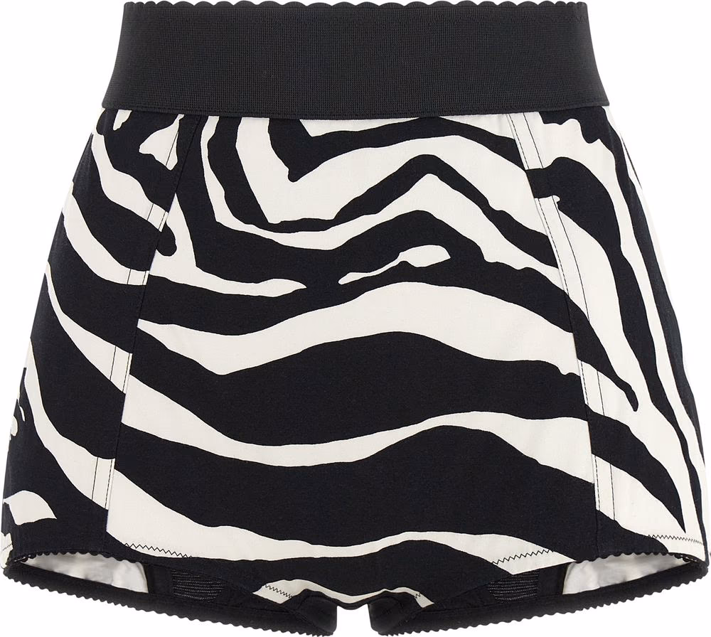 Dolce & Gabbana Bicolor Cotton Bermuda Shorts