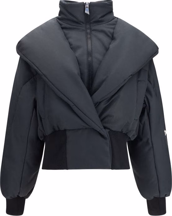 The Attico Black Cotton Shell Jacket